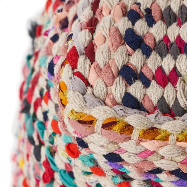 Gdf Studio Marcela Handcrafted Boho Fabric Pouf