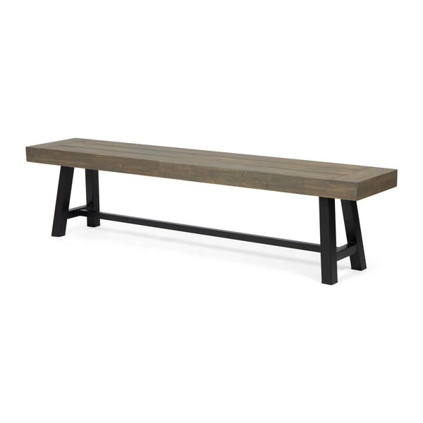 gdf studio Marian Outdoor Acacia Wood Bench
