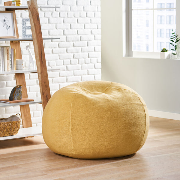 Gdf Studio McCoy Modern 3 Foot Shearling Bean Bag