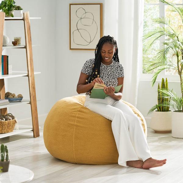 Gdf Studio McCoy Modern 3 Foot Shearling Bean Bag
