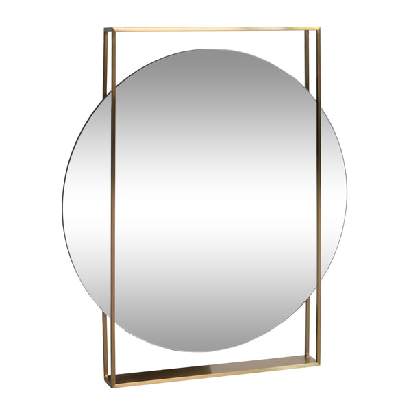 gdf studio McNeal Modern Round Framed Wall Mirror