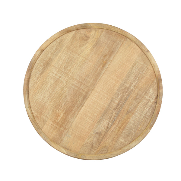Gdf Studio Merry Round Mango Wood Coffee Table