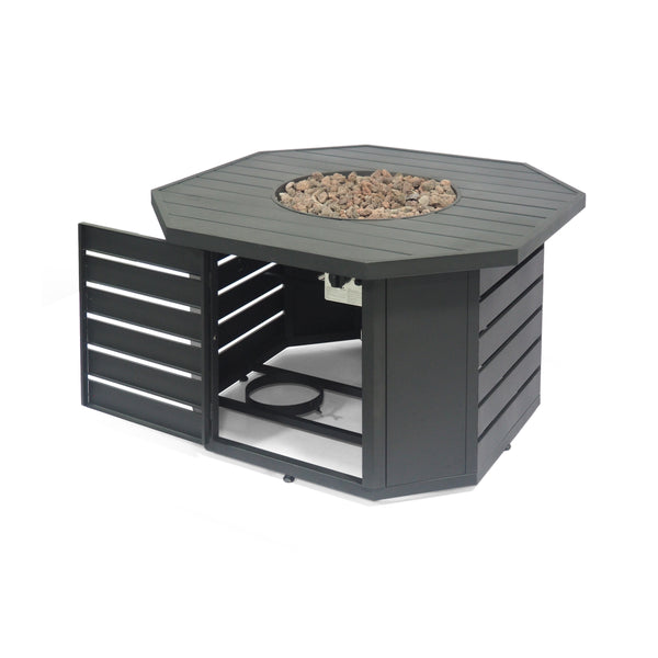 gdf studio Moira Octagonal Propane Fire Pit Table