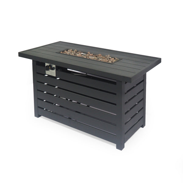 Gdf Studio Moira Rectangular Iron Fire Pit
