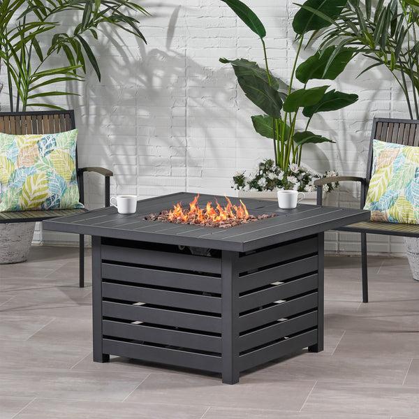 Gdf Studio Moira Square Iron Fire Pit