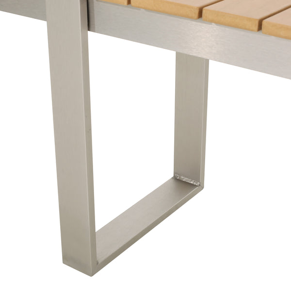 Gdf Studio Mora Outdoor Aluminum Dining Bench