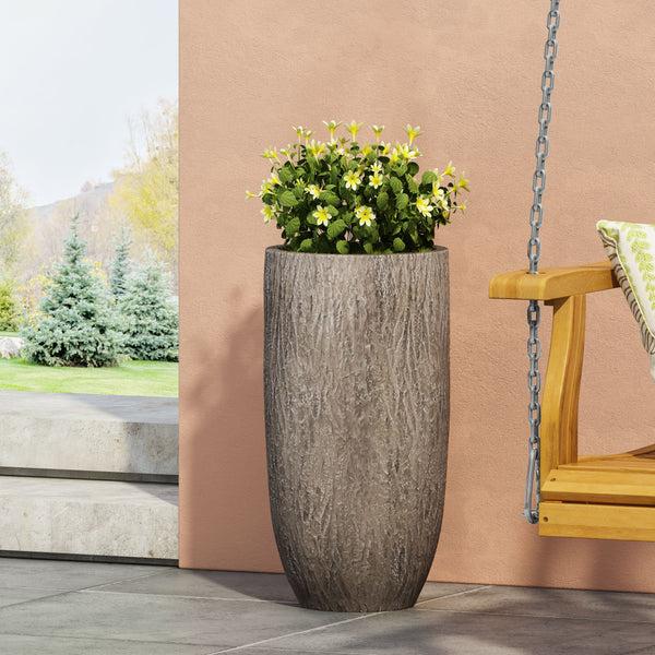 Gdf Studio Moreno Outdoor Cast Stone Planter