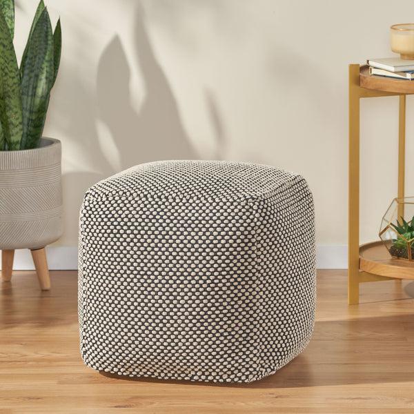 Gdf Studio Muhamed Boho Fabric Cube Pouf