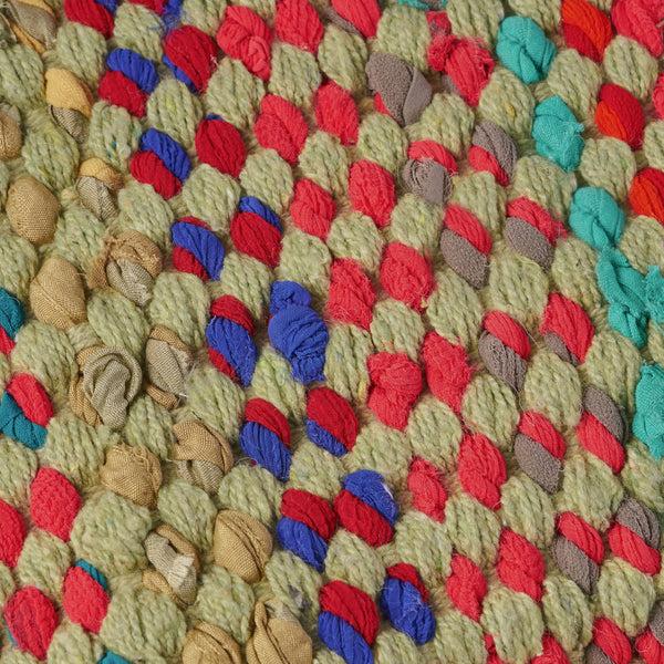 Gdf Studio Naholo Handcrafted Boho Fabric Pouf