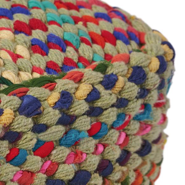 Gdf Studio Naholo Handcrafted Boho Fabric Pouf