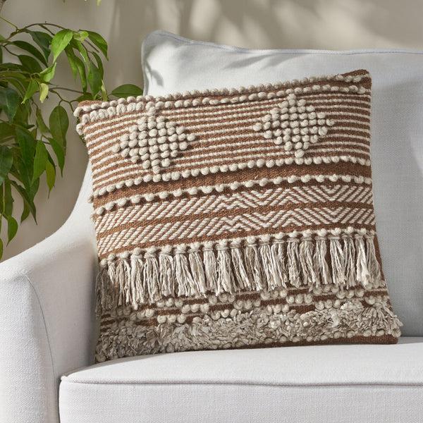 gdf studio Nahyla Macrame Boho Throw Pillow