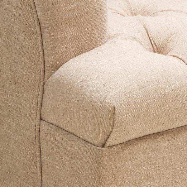 Gdf Studio Nelson Button Tufted Fabric Armchair