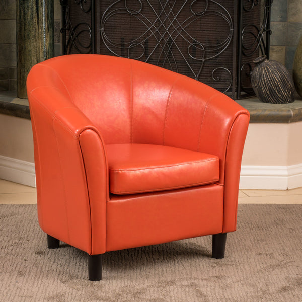 gdf studio Newport Tub Design Leather Club Chair
