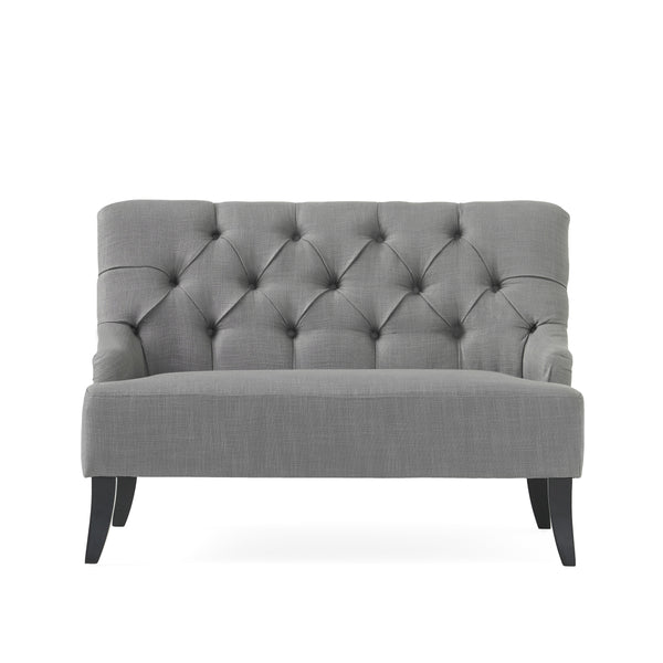 Gdf Studio Nicoletta Fabric Settee Loveseat