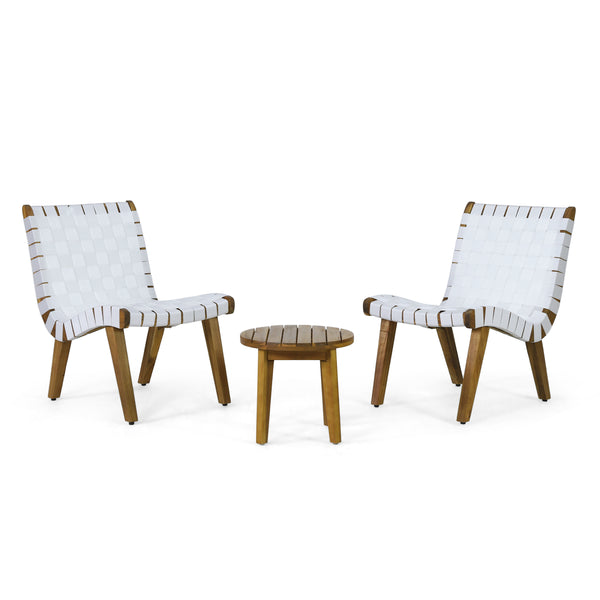 Gdf Studio Ocilla Outdoor Rope Weave Chat Set