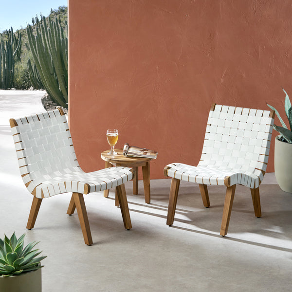 gdf studio Ocilla Outdoor Rope Weave Chat Set