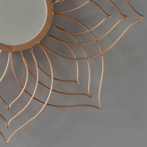 Gdf Studio Ophelia Floral Finished Wall Mirror