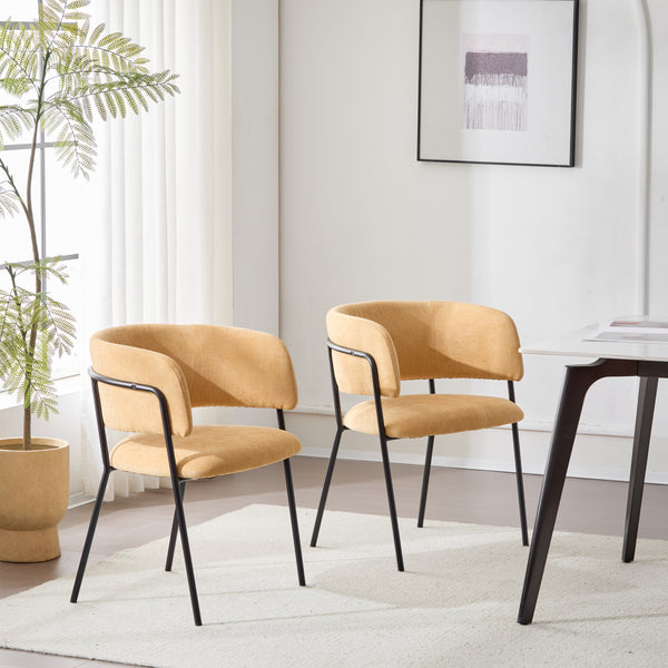 Gdf Studio Orsone Modern Upholstered Dining Chairs