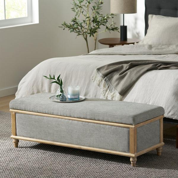 gdf studio Osgood White Storage Ottoman