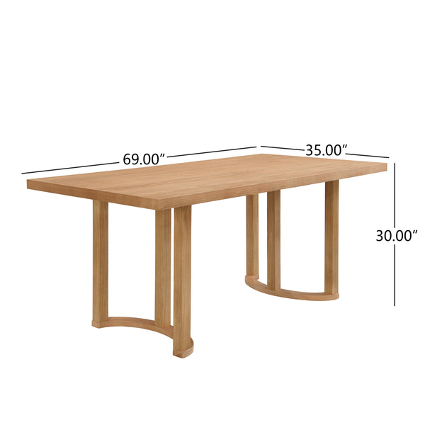 Gdf Studio Paletteia 69 Inch Dining Table
