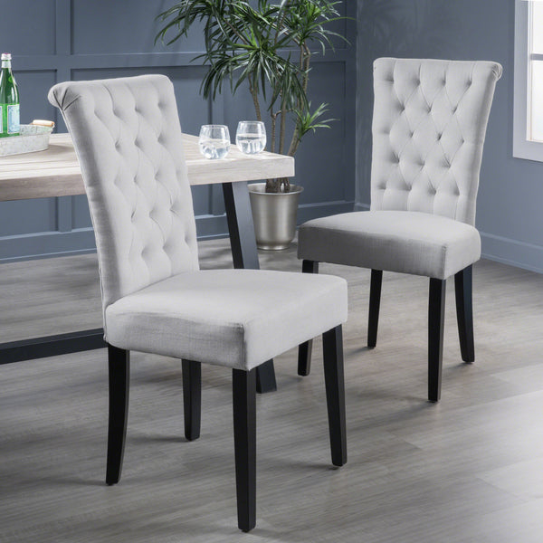 Gdf Studio Paulina Fabric Dining Chairs (Set Of 2)