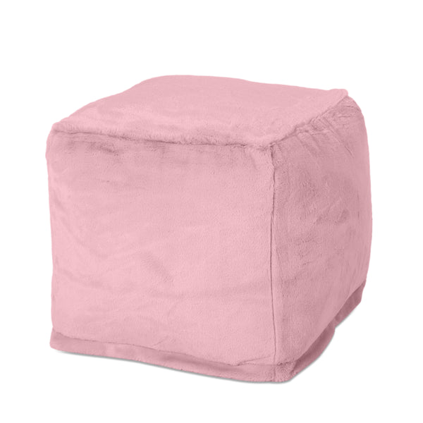 Gdf Studio Pickerel Modern Glam Faux Fur Cube Pouf