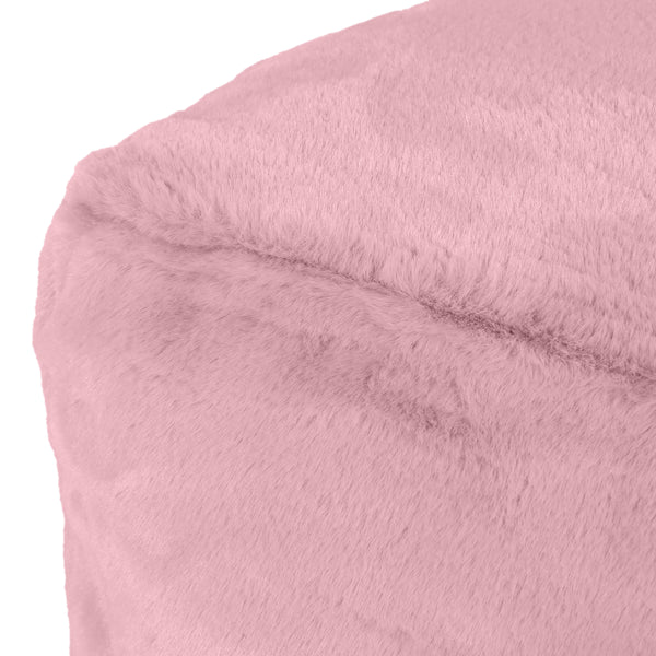 Gdf Studio Pickerel Modern Glam Faux Fur Cube Pouf