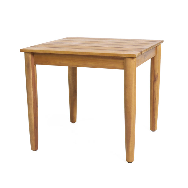 gdf studio Plumb Outdoor Acacia Wood Side Table