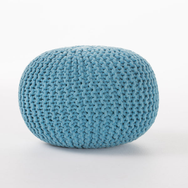 gdf studio Poona Hand Knitted Artisan Pouf