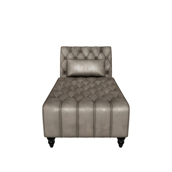 Gdf Studio Rafaela Tufted Velvet Chaise Lounge