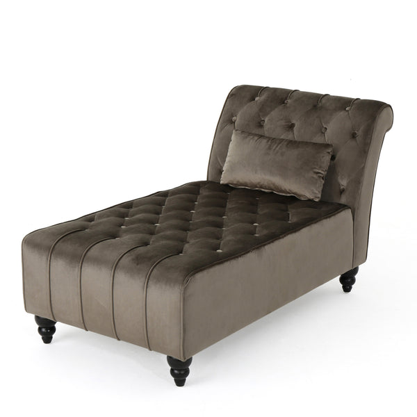 gdf studio Rafaela Tufted Velvet Chaise Lounge