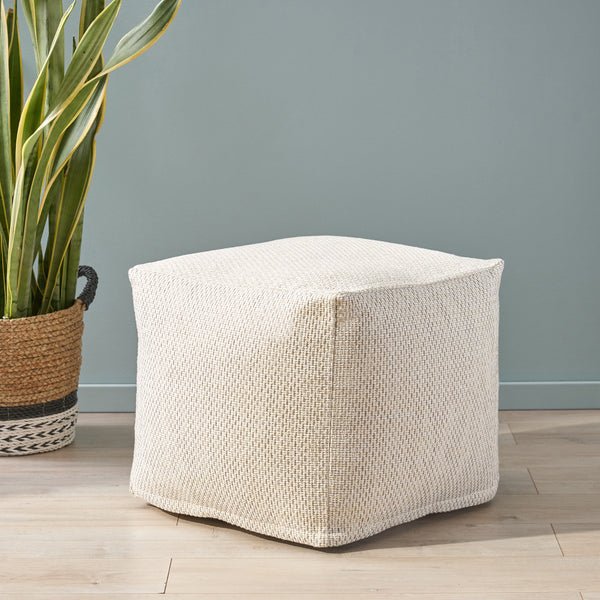 Gdf Studio Rakiya Contemporary Fabric Pouf