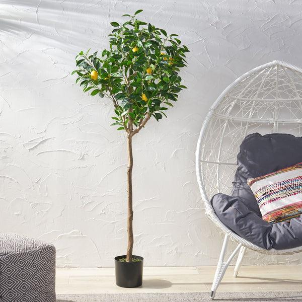 Gdf Studio Rattler Artificial Lemon Tree