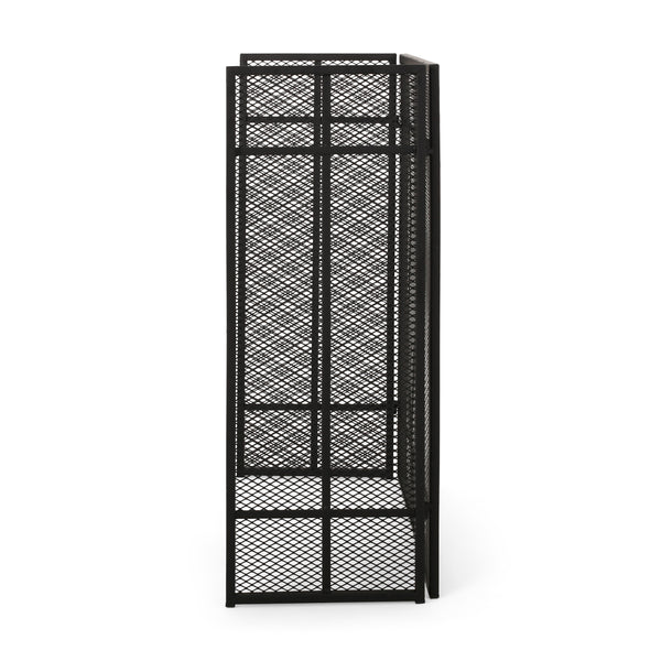 Gdf Studio Raven Modern Iron Fireplace Screen