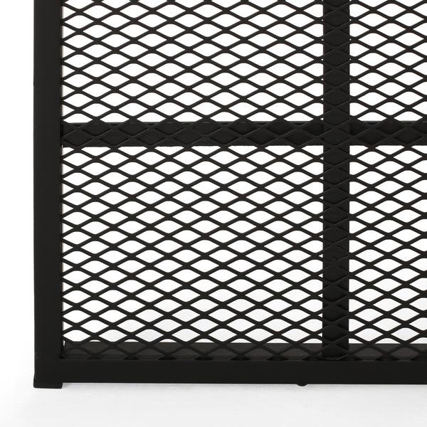 Gdf Studio Raven Modern Iron Fireplace Screen