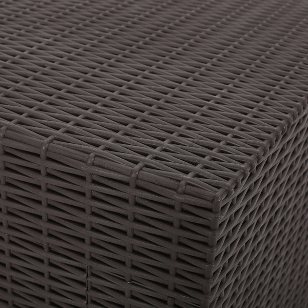 Gdf Studio Riley Outdoor Wicker Print Side Table