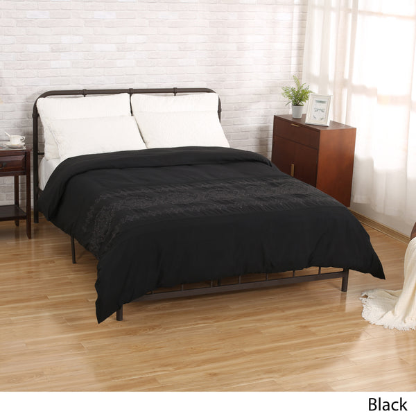 Gdf Studio Rosalyn Queen Size Fabric Duvet Cover