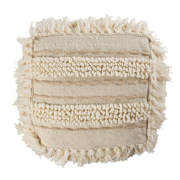 Gdf Studio Roth Boho Handcrafted Fabric Cube Pouf