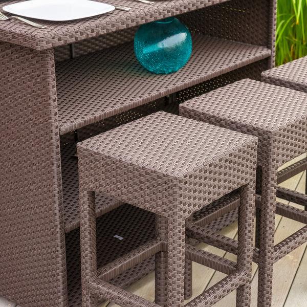 Gdf Studio Rudolfo Outdoor 7pc Bar Set