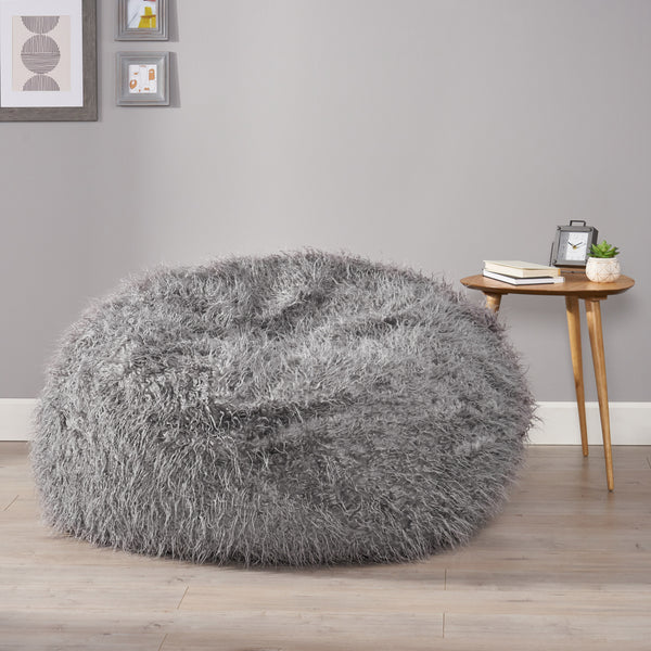 Gdf Studio Sae 5 Ft Long Faux Fur Bean Bag