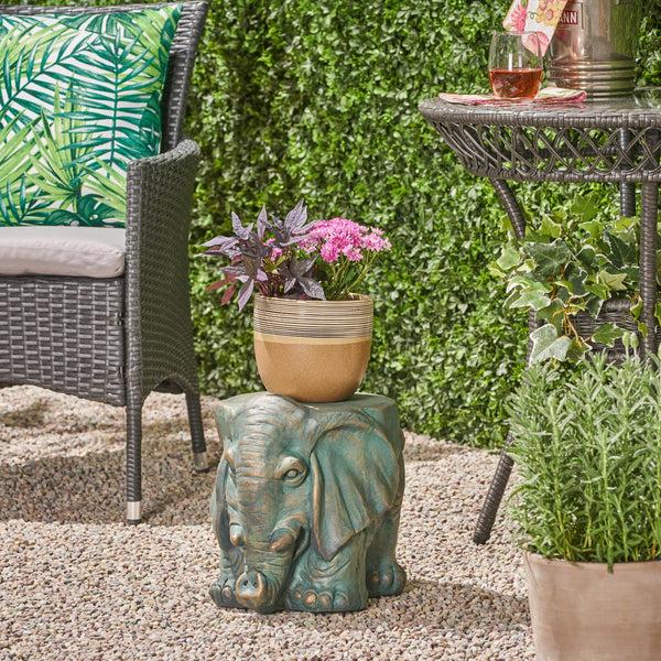 gdf studio Salome Elephant Garden Stool