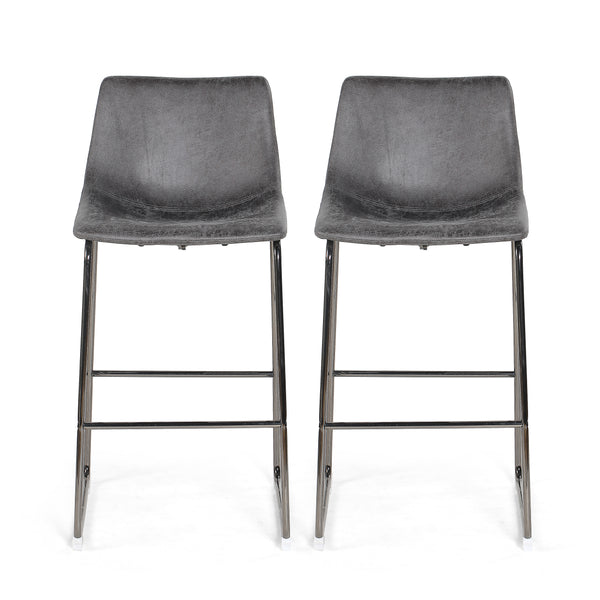 Gdf Studio San Modern Microfiber Bar Stool