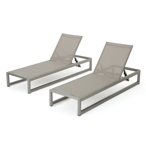gdf studio San Outdoor Mesh Chaise Lounge