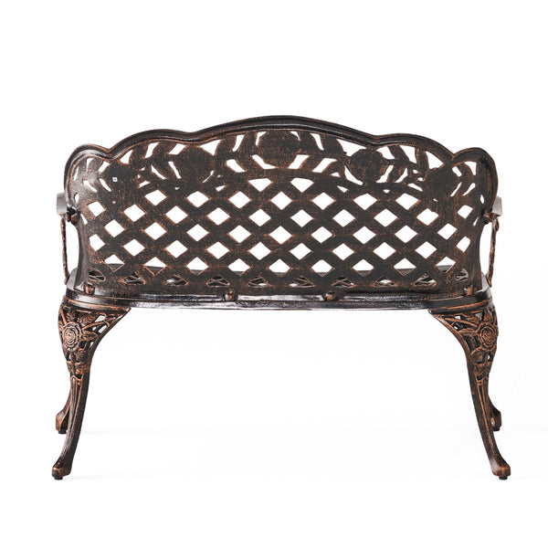 Gdf Studio Santa Fe Cast Aluminum Garden Bench
