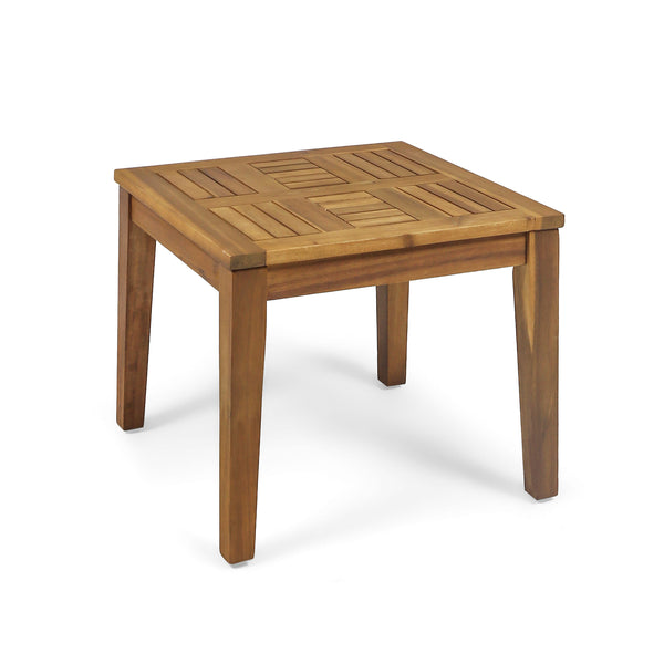 Gdf Studio Savannah Outdoor Acacia Wood Side Table