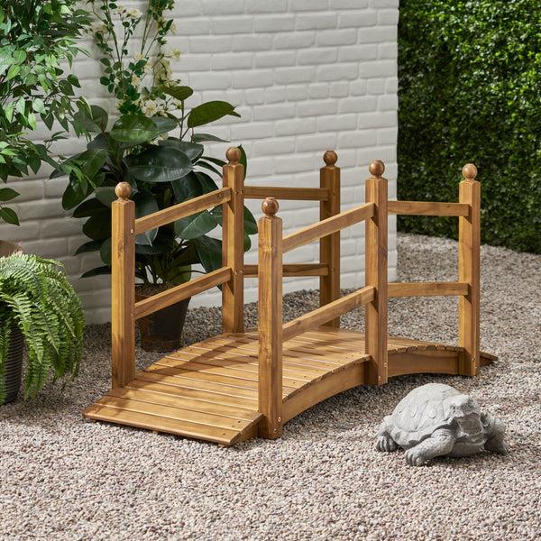 Gdf Studio Schley Outdoor Acacia Wood Bridge