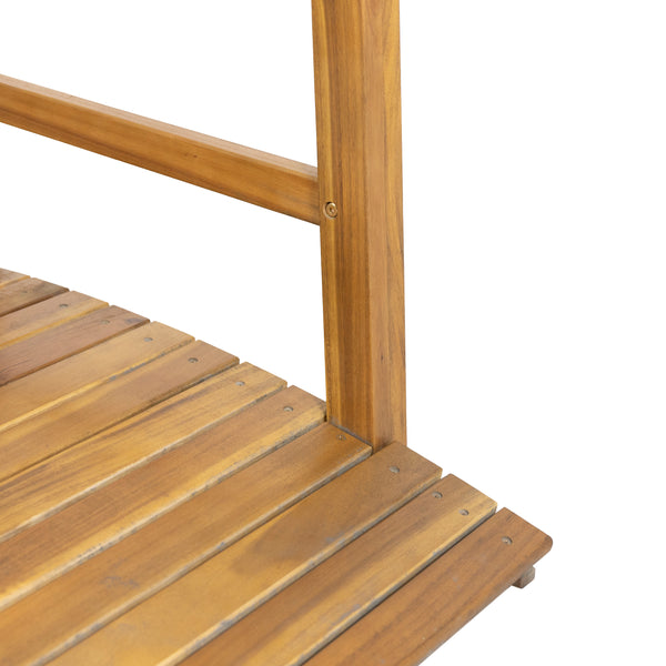 Gdf Studio Schley Outdoor Acacia Wood Bridge