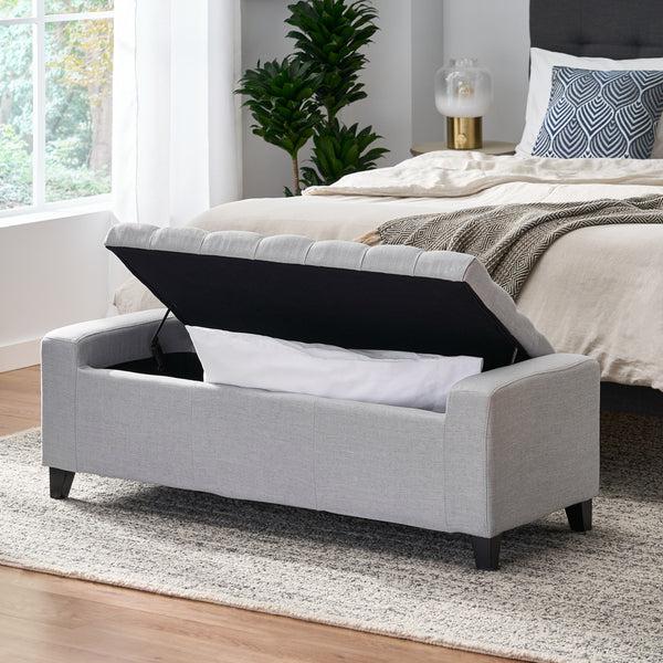 Gdf Studio Seattle Tufted Storage Ottoman Bench
