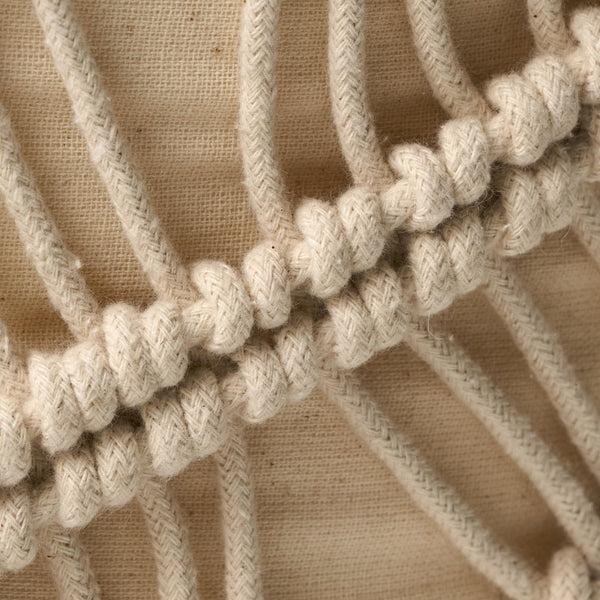 Gdf Studio Shashwat Macrame Cube Pouf