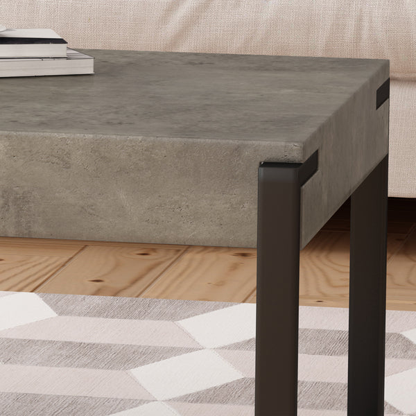 Gdf Studio Shaw Modern Industrial Coffee Table